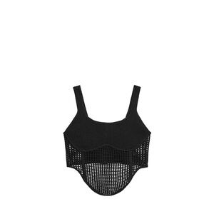Zara Black crochet Crop Top